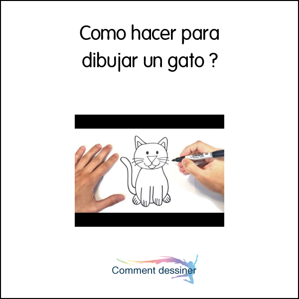 Como hacer para dibujar un gato